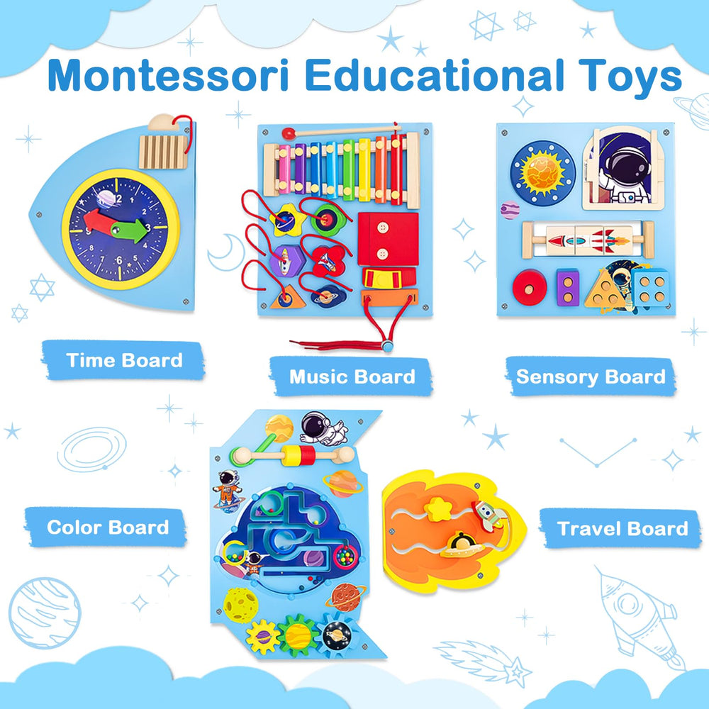 YUANNA Rocket Stickers panel playful DIY decals spark imagination during setup