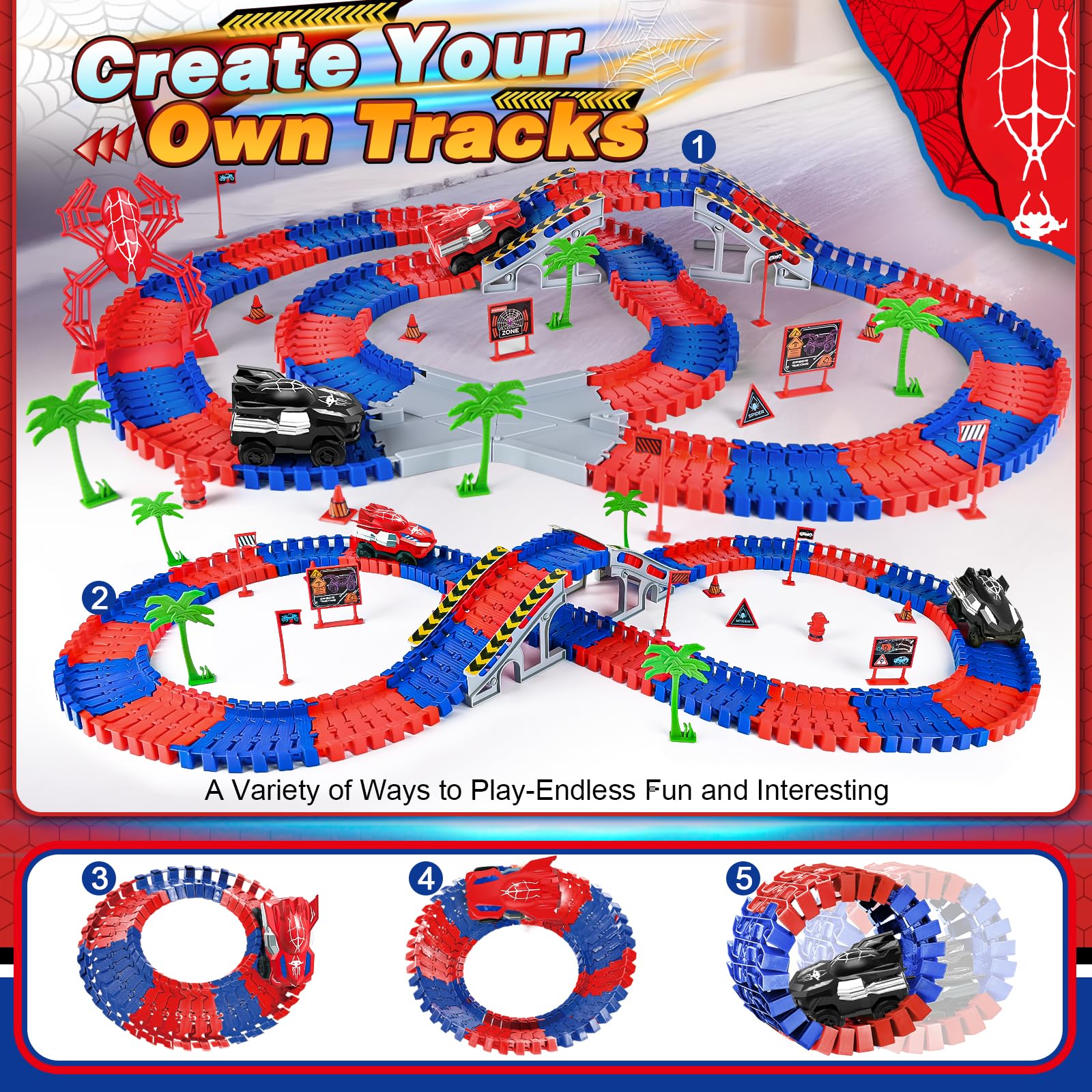 Yuanna X-shape crossroad enables creative routing for tracks.