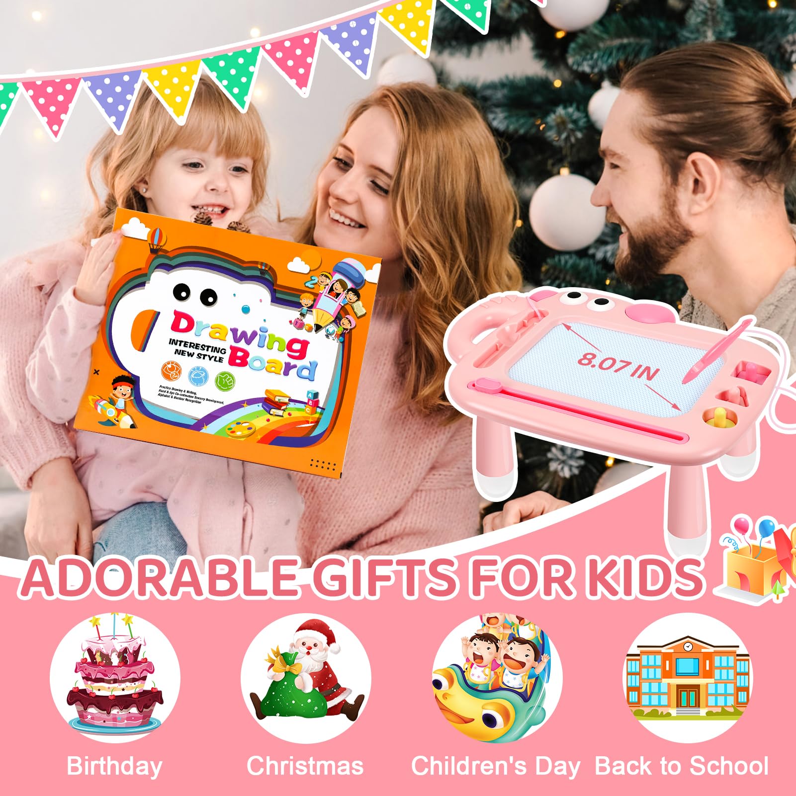 YUBALEER educational toy supports early letters and numbers through drawing