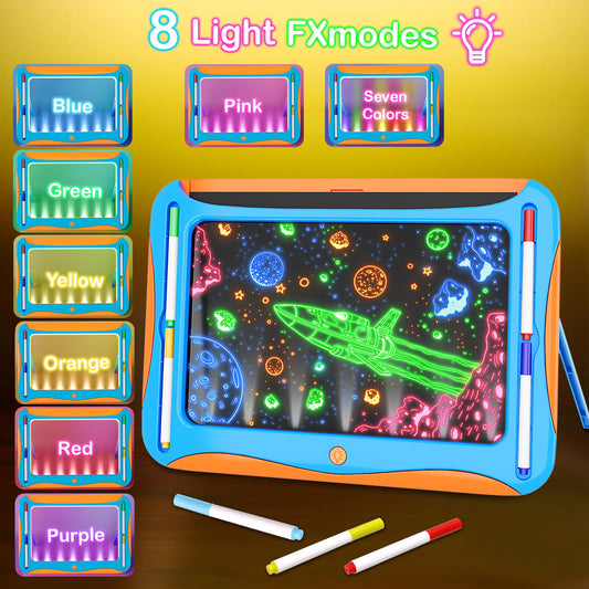 YUBALEER board with six washable pens enables reusable, mess-free art sessions