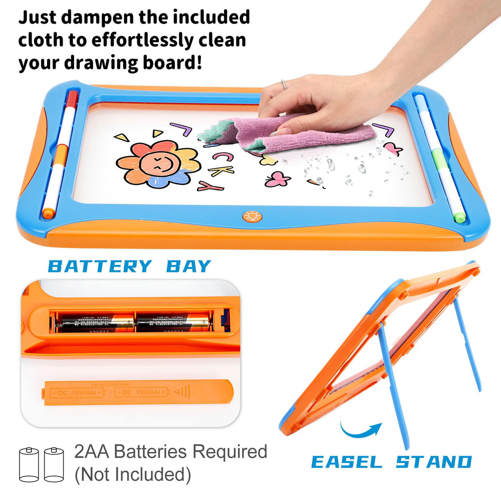 YUBALEER built-in stand keeps the board at a comfortable angle