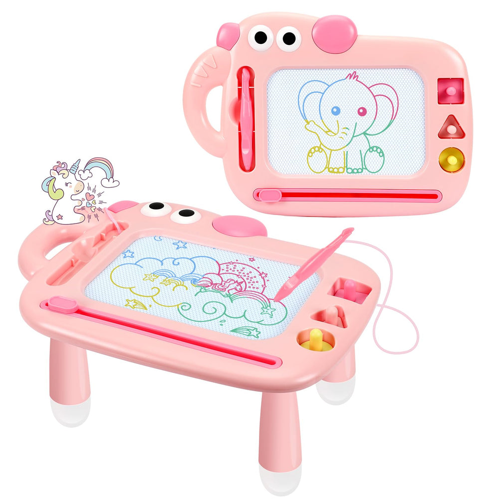 YUBALEER toddler magnetic drawing board front view for screen-free doodling