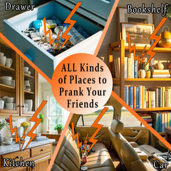 YueFeiAud 6-pack prank gift set offers versatile adults' gags for office and home.
