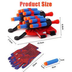 YUETIANE spider web shooter set with two wrist launchers for kids.
