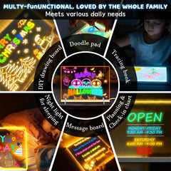 Yueur LED Drawing Board dynamic modes for creative effects