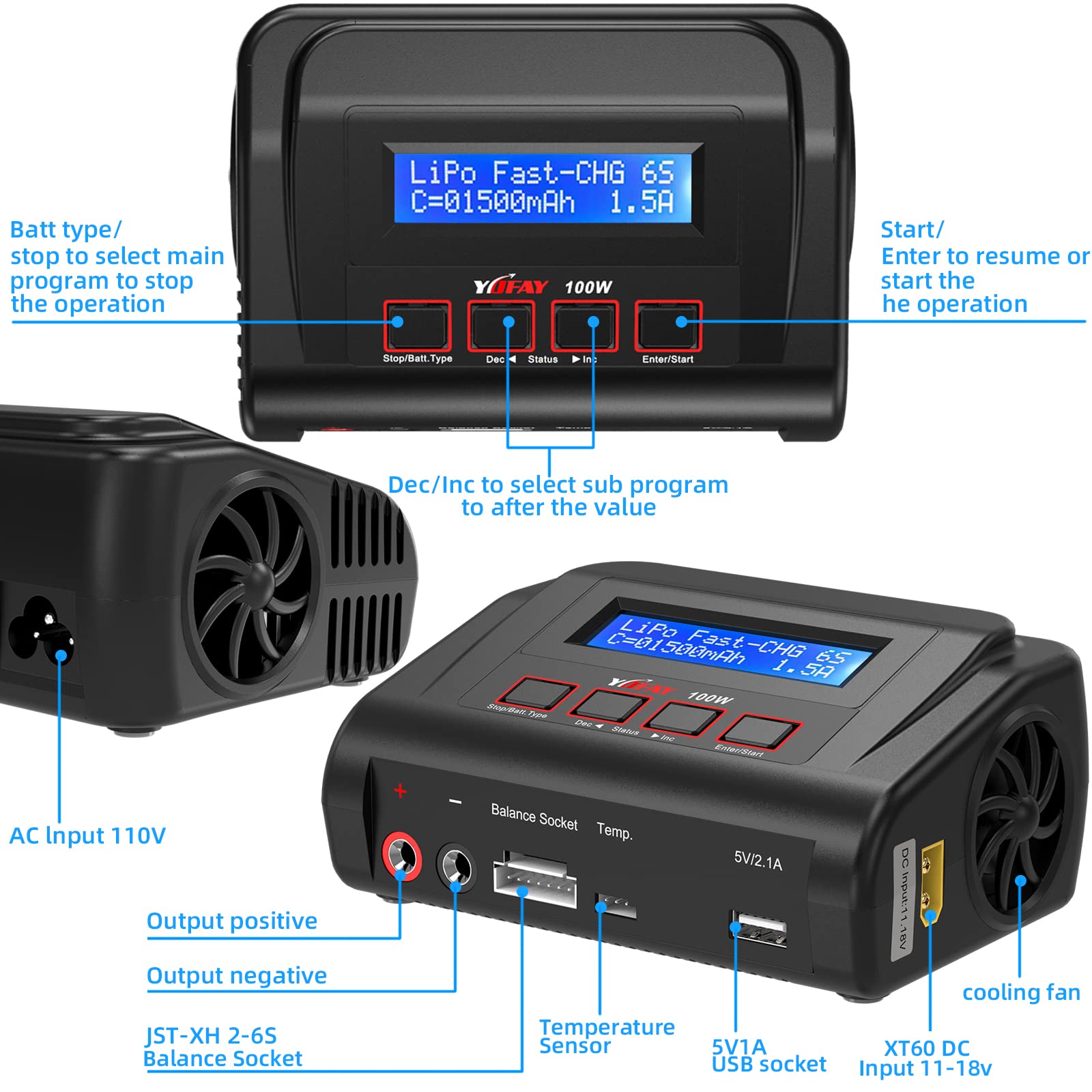 YUFAY octopus multi-charging harness enables charging multiple connectors with one unit.