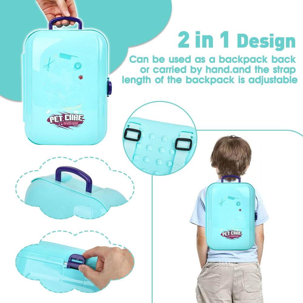 Yuilgdo hair dryer toy designed for kid-friendly pet spa roleplay