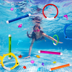 YUJUN diving gems (9pcs) offer colorful rewards underwater