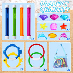 YUJUN diving sticks (4pcs) boost underwater retrieval fun