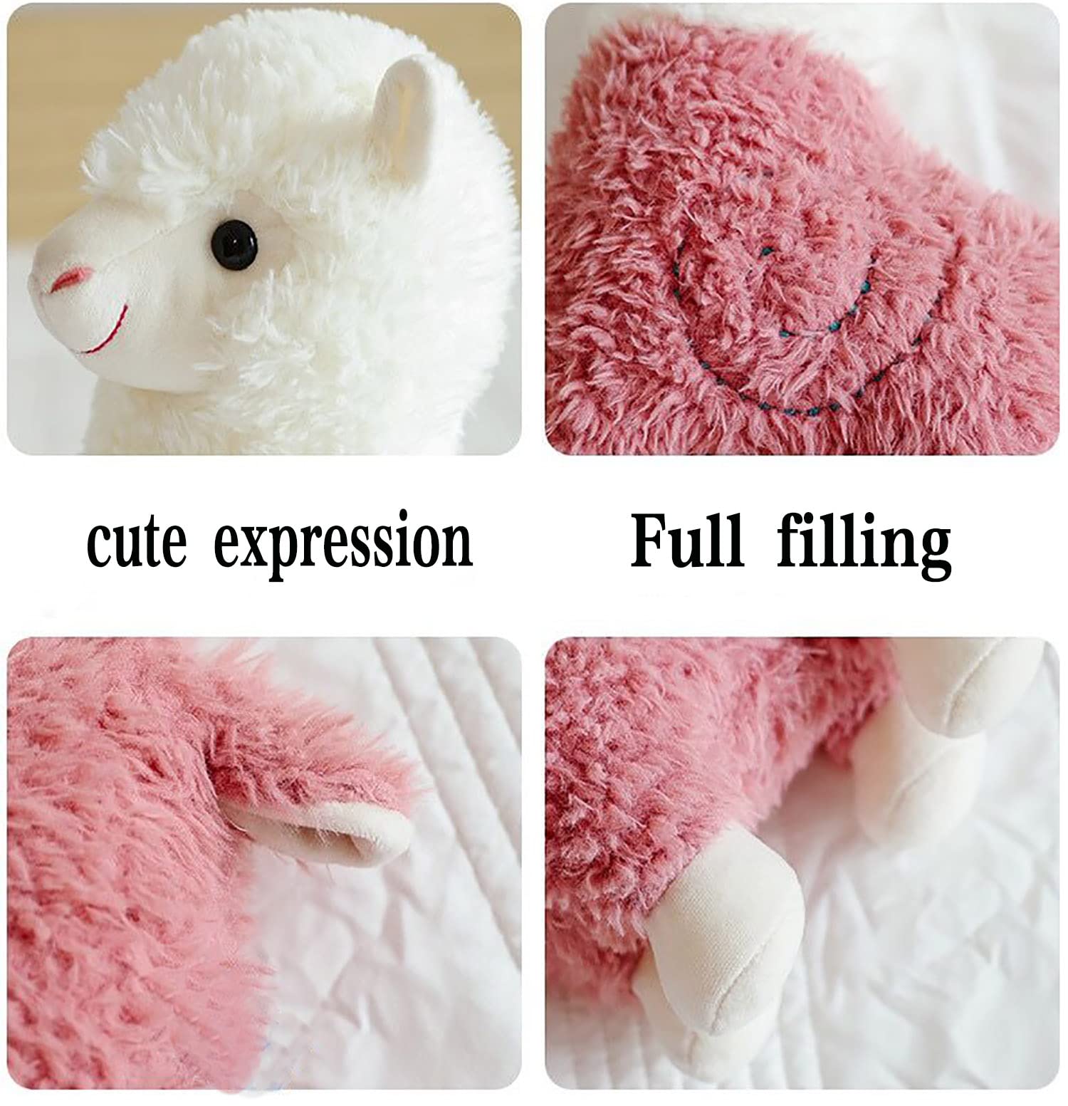 YUKOUQIAN cute alpaca stuffed animal offers comforting companionship.