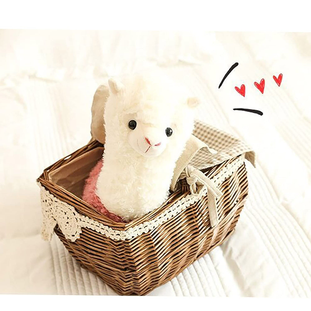 YUKOUQIAN huggable llama toy helps children relax during naps.