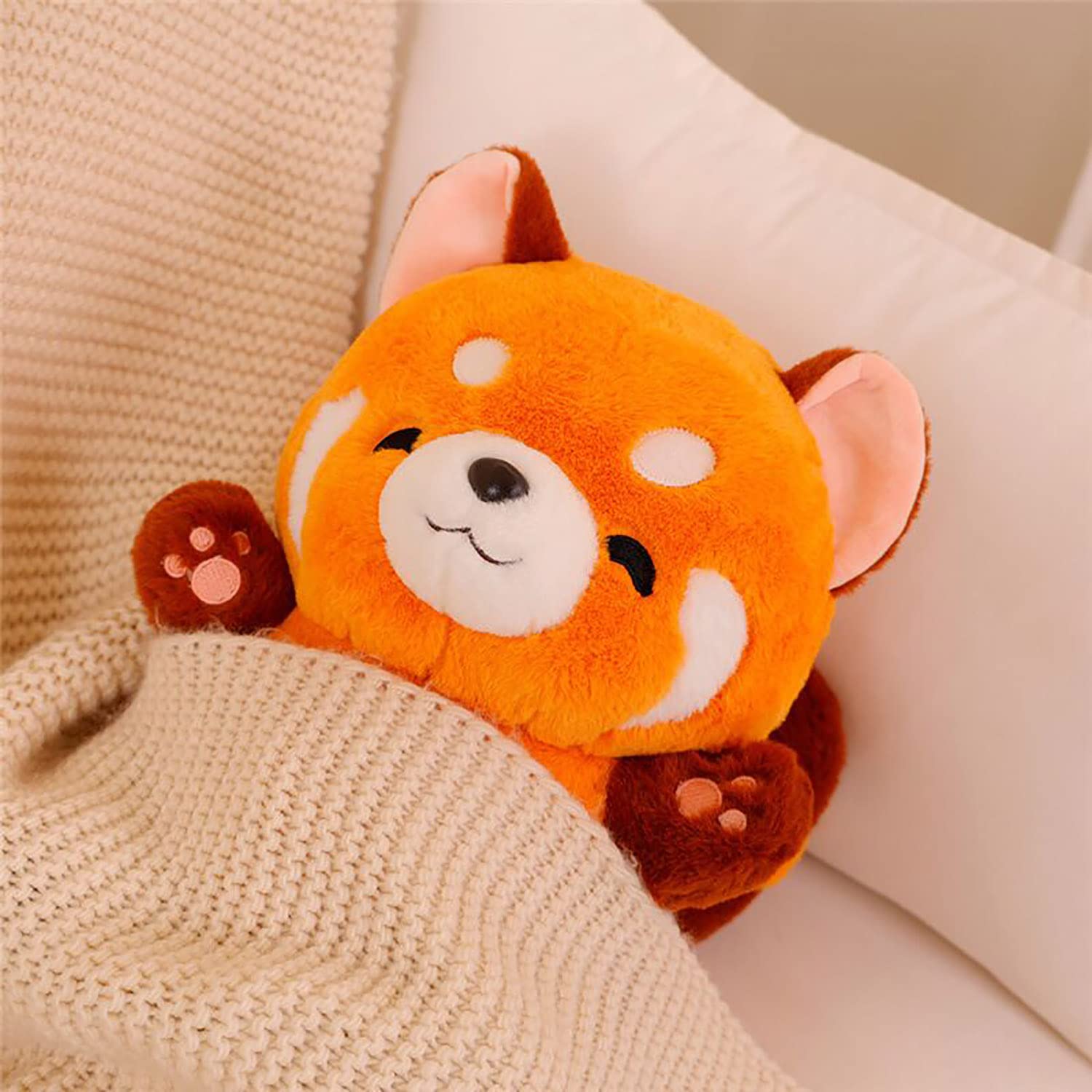 YUKOUQIAN red panda plush in a hugging pose ready for a snuggle