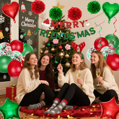 Yumiche Merry Friendsmas banner ties the theme together