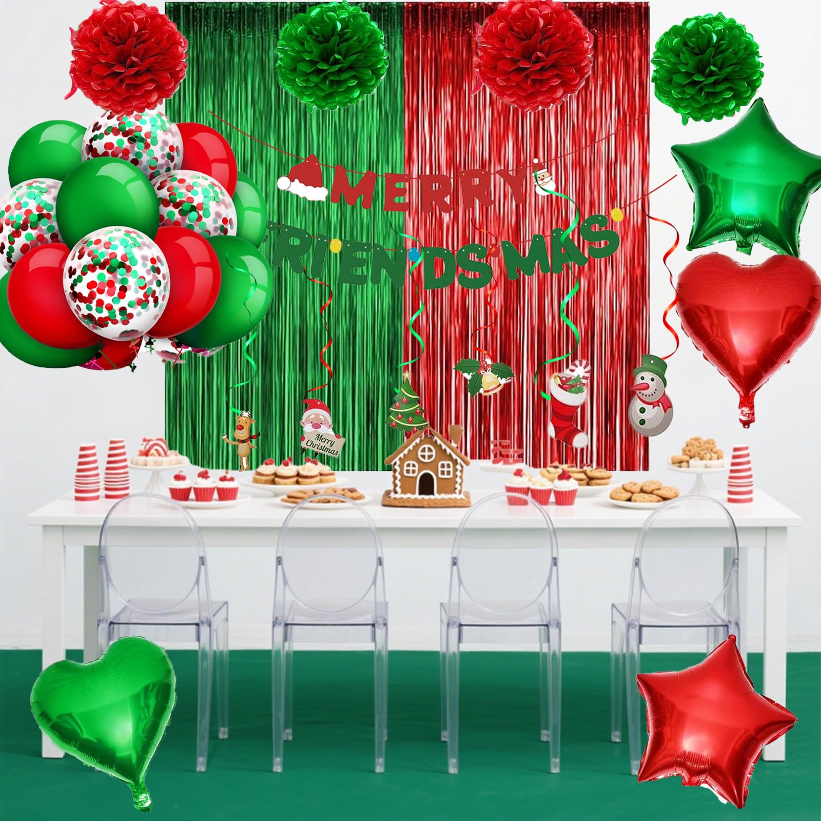 Yumiche Christmas hanging swirls elevate ceiling decor
