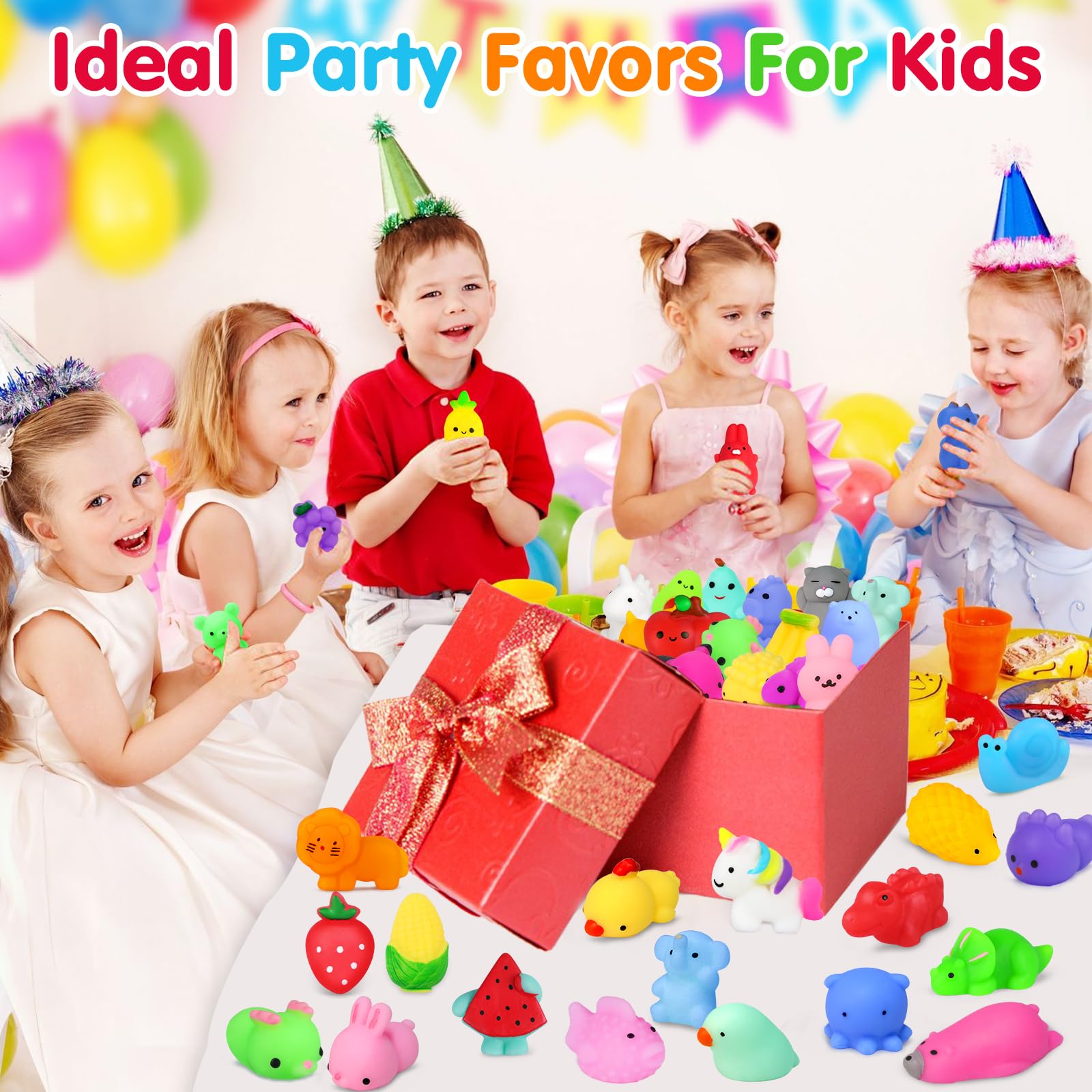 Yunaking squishies set with animals for sensory play and stress relief