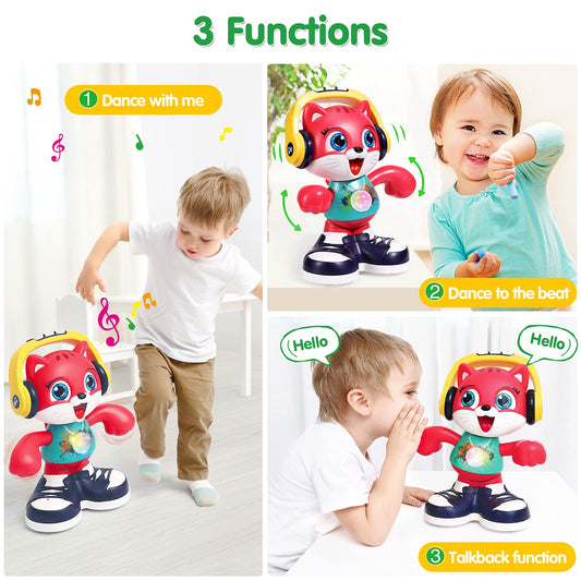 Yunaking Baby Cat Toy with wheels supports safe crawling and exploration