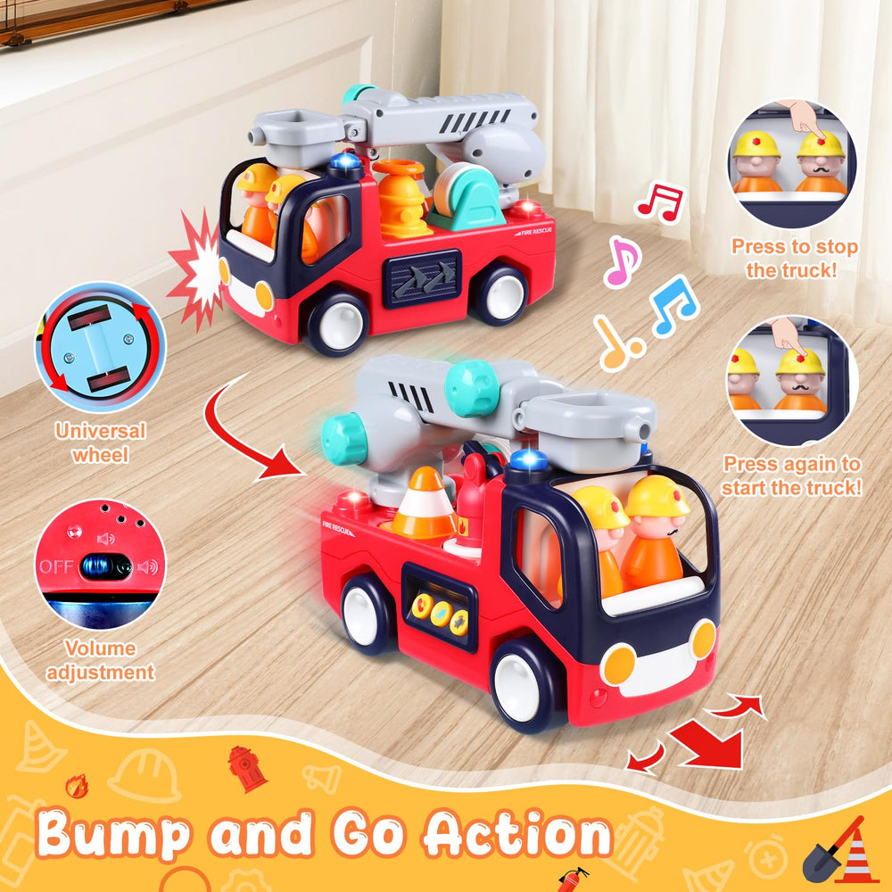 Yunaking Montessori-inspired toy supports imaginative play while teaching basic firefighting concepts.