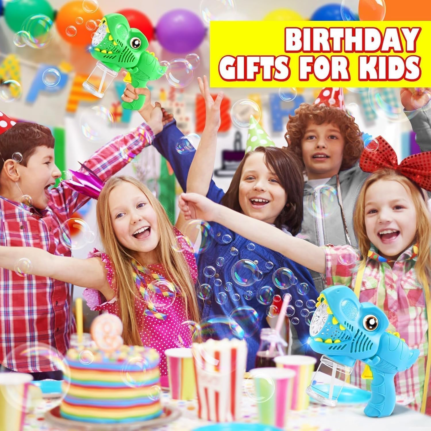 Yunaking outdoor kids play-ready bubble guns are lightweight