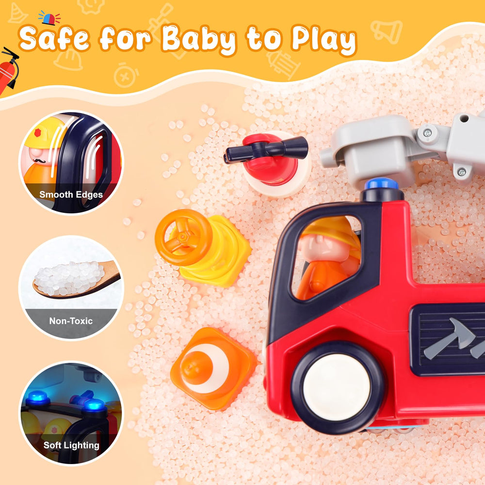 Yunaking volume control feature protects little ears during playtime.