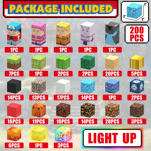 YUNGOWN light-up blocks illuminate scenes, inspiring creative storytelling and interactive play