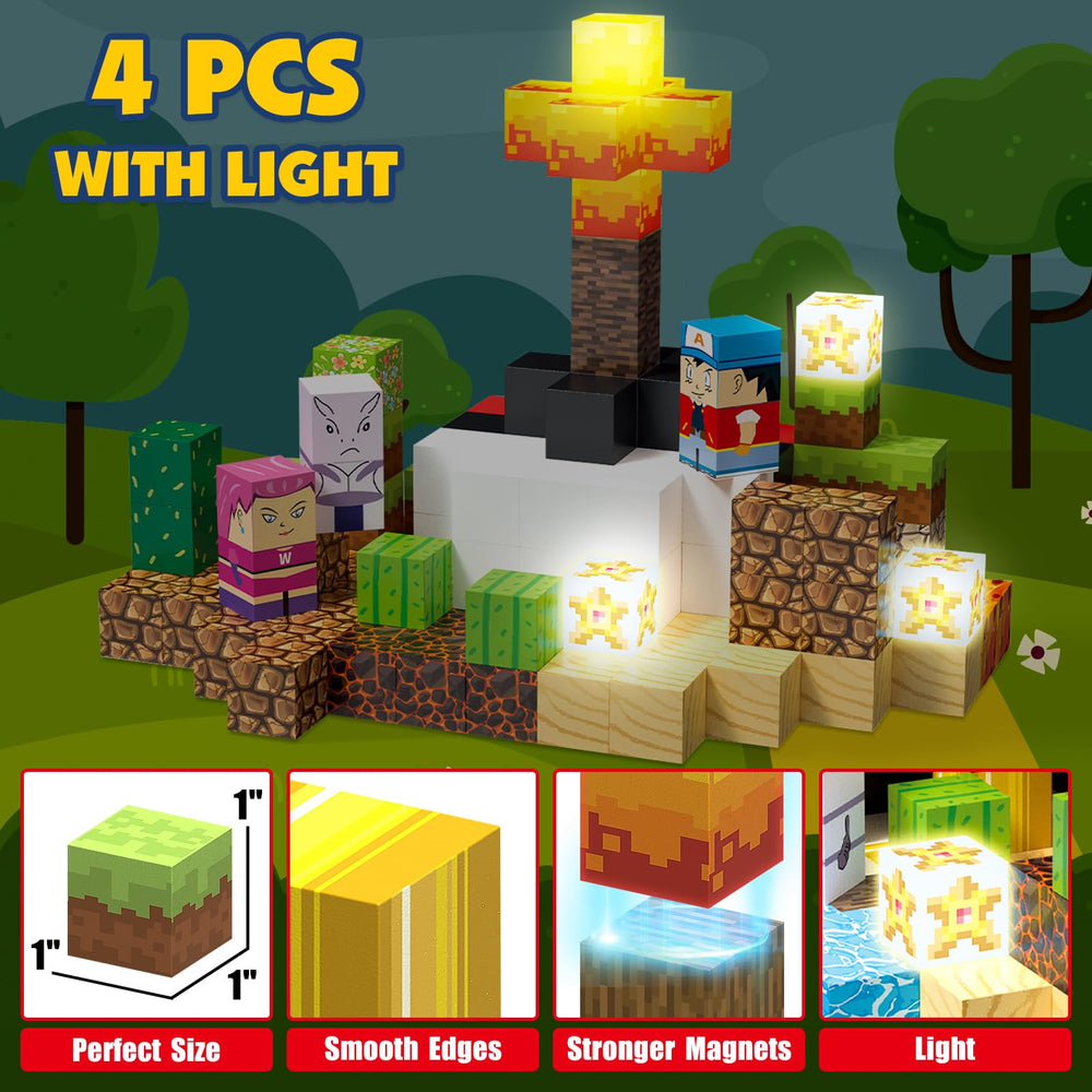 YUNGOWN magnetic blocks are compatible with other sets to expand building options