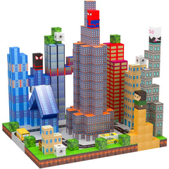 YUNGOWN spider-theme magnetic blocks for imaginative play and cooperative building