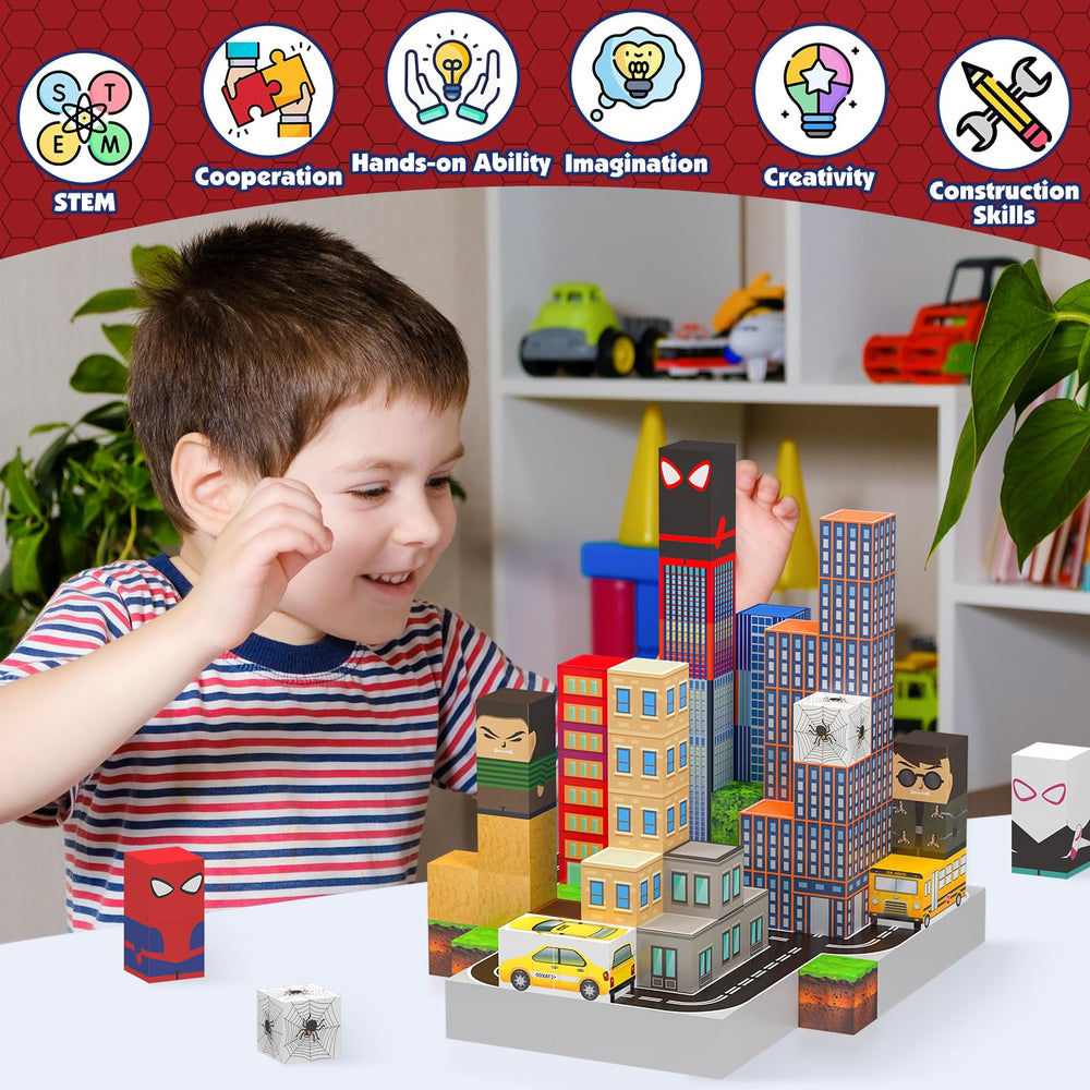 YUNGOWN waterproof and easy-clean magnetic blocks for mess-free play