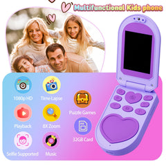 YUNIBRIX flip phone back camera captures group fun with clear memories