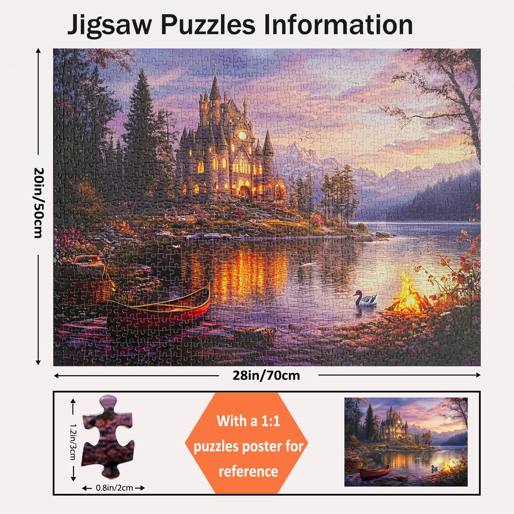 Yunlus finished puzzle at 28x20 inches ready for display and framing