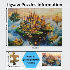 Yunlus storage box and poster keep puzzles organized and easy to reference.