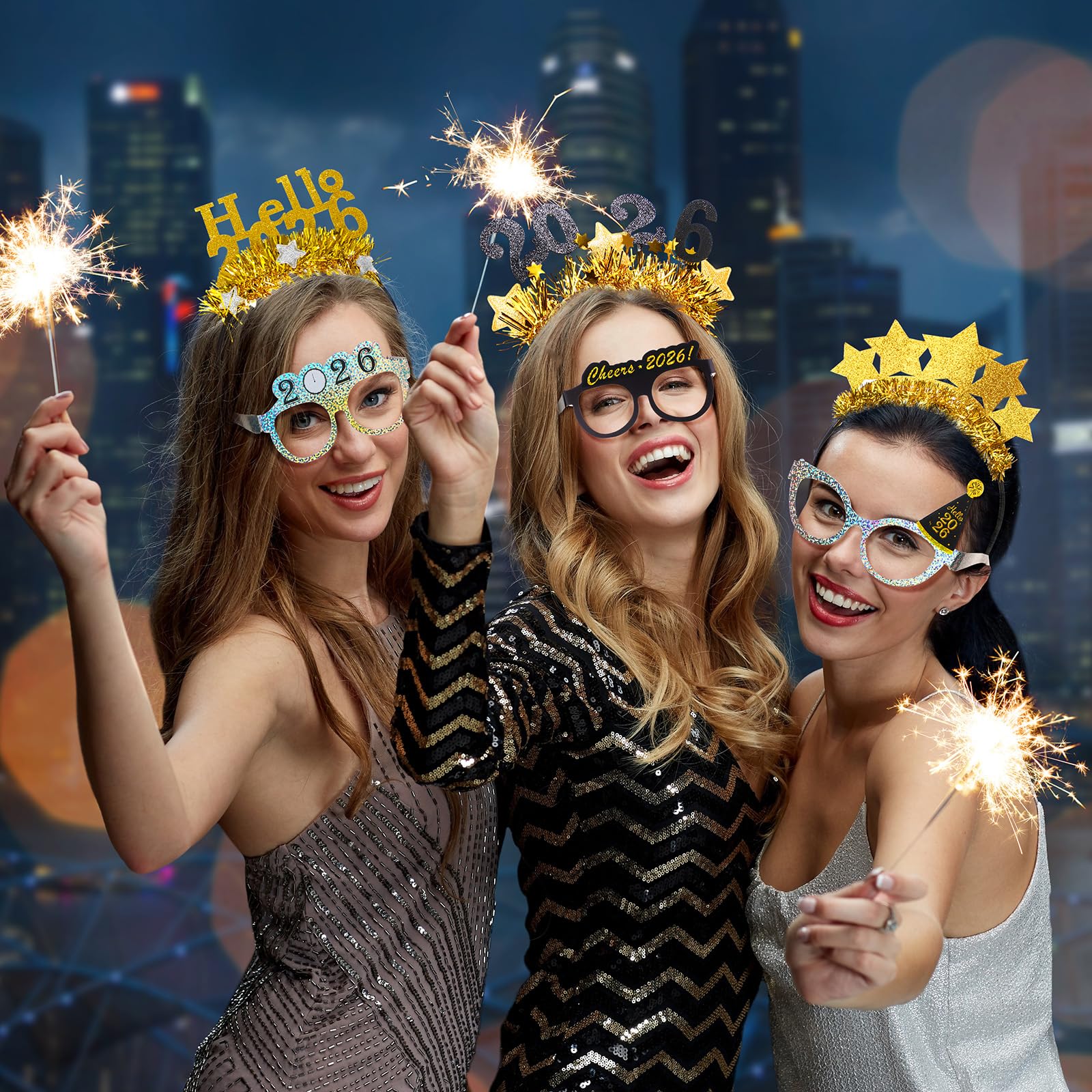Yunsailing 2026 black-gold headbands-tiara-02, stylish accessory for group portraits