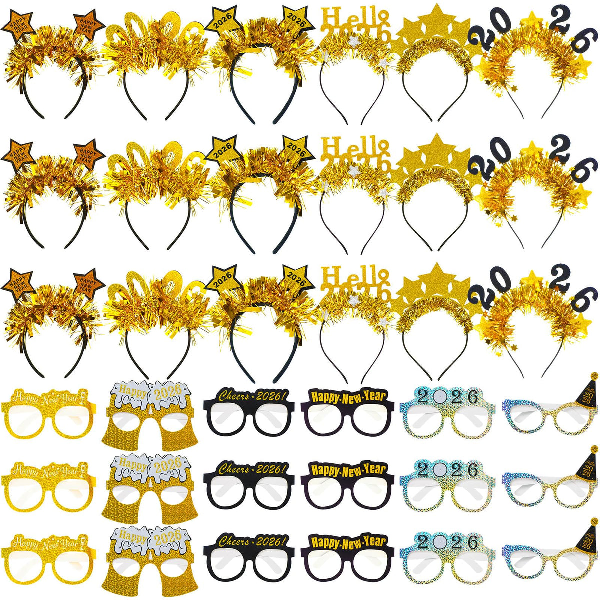 Yunsailing 2026 New Year glasses design-01, lightweight festive prop for photos
