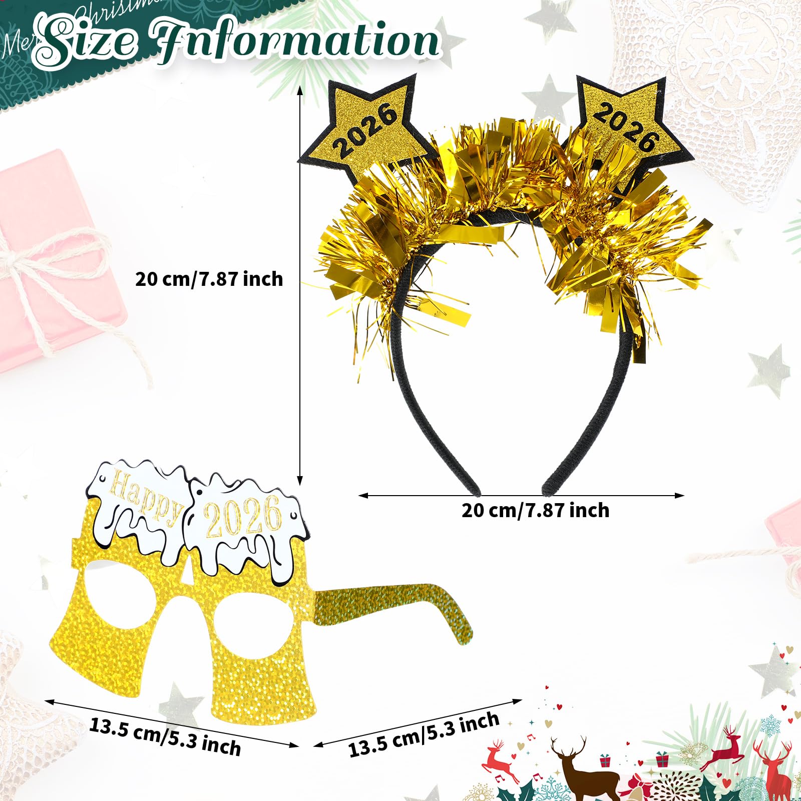 Yunsailing 2026 New Year glasses design-02, comfortable wearable for celebrations