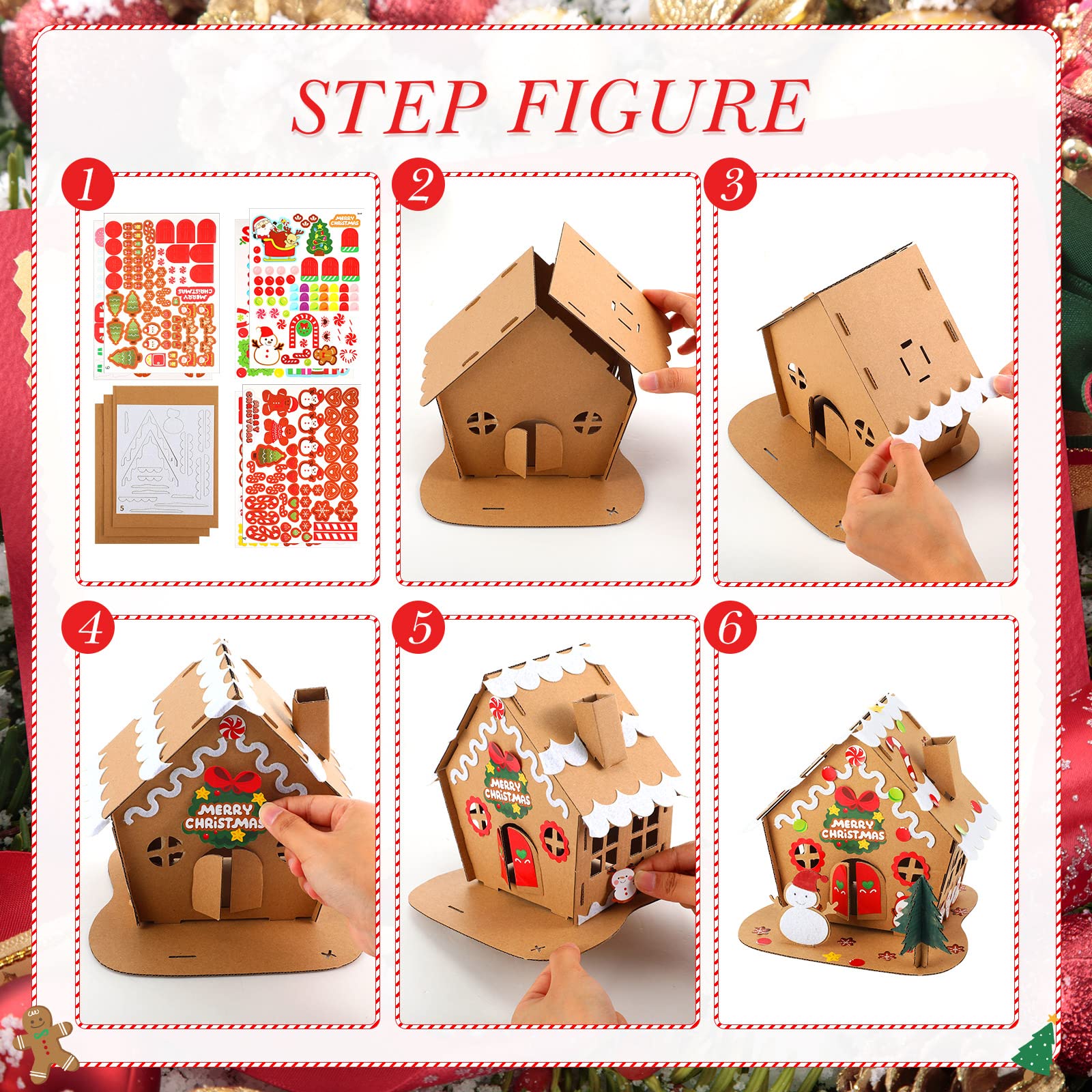 Yunsailing assembly-table view showing six-piece kit in progress for family crafting