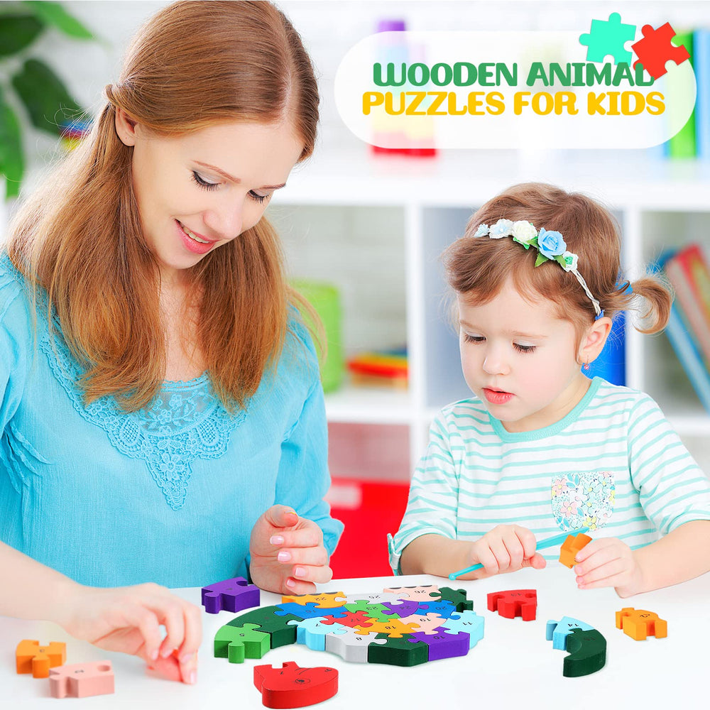 Yunsailing alphabet snake puzzle promotes fine motor skills via vibrant pieces.