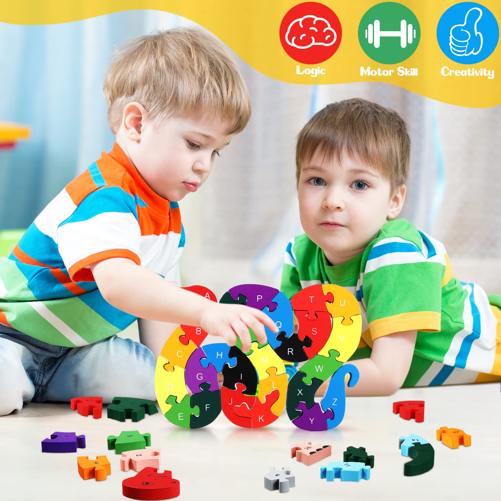 Yunsailing child playing puzzles demonstrates family-friendly educational moments.
