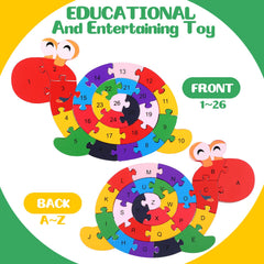 Yunsailing wooden alphabet blocks showcase color variety for learning activities.