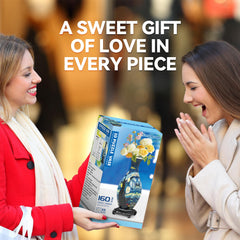YunSheCSBS 3D puzzle vase gift-ready packaging for birthdays or decor.