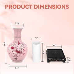 YunSheCSBS LED-lit vase shown in a dim room for cozy ambiance.