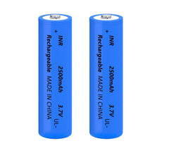 Yuntunele 18650 battery 2-pack powering flashlights and devices with steady energy.