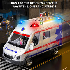 YunWings ambulance toy classroom-friendly for sharing and storytelling.