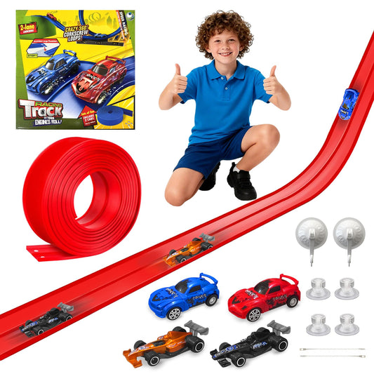 Yunzuiyue 20ft flexible race track laid on the floor for imaginative racing