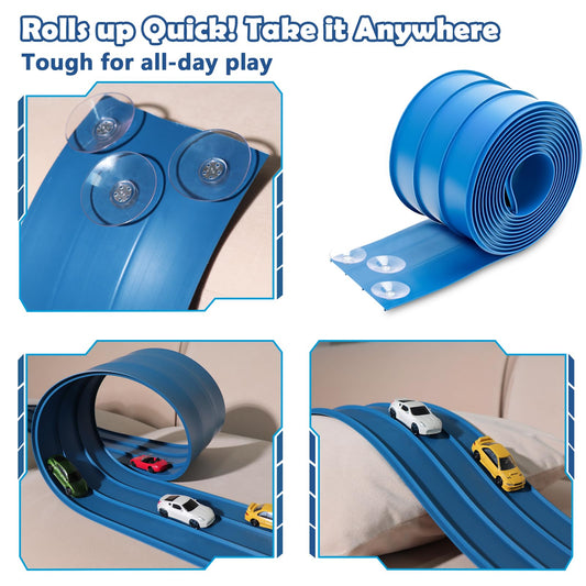 YUOIOYU 15ft track layout supports fast, high-energy play sessions.