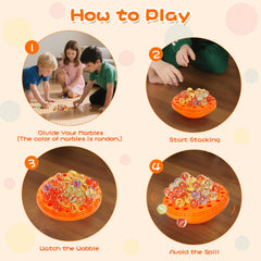 YUOIOYU Marble Balance Game head-to-head play, friendly competition.