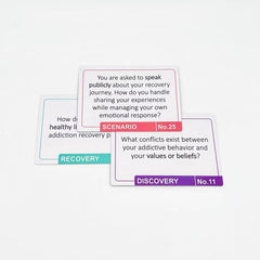 yusetoyue addiction recovery cards action plan prompts for steps