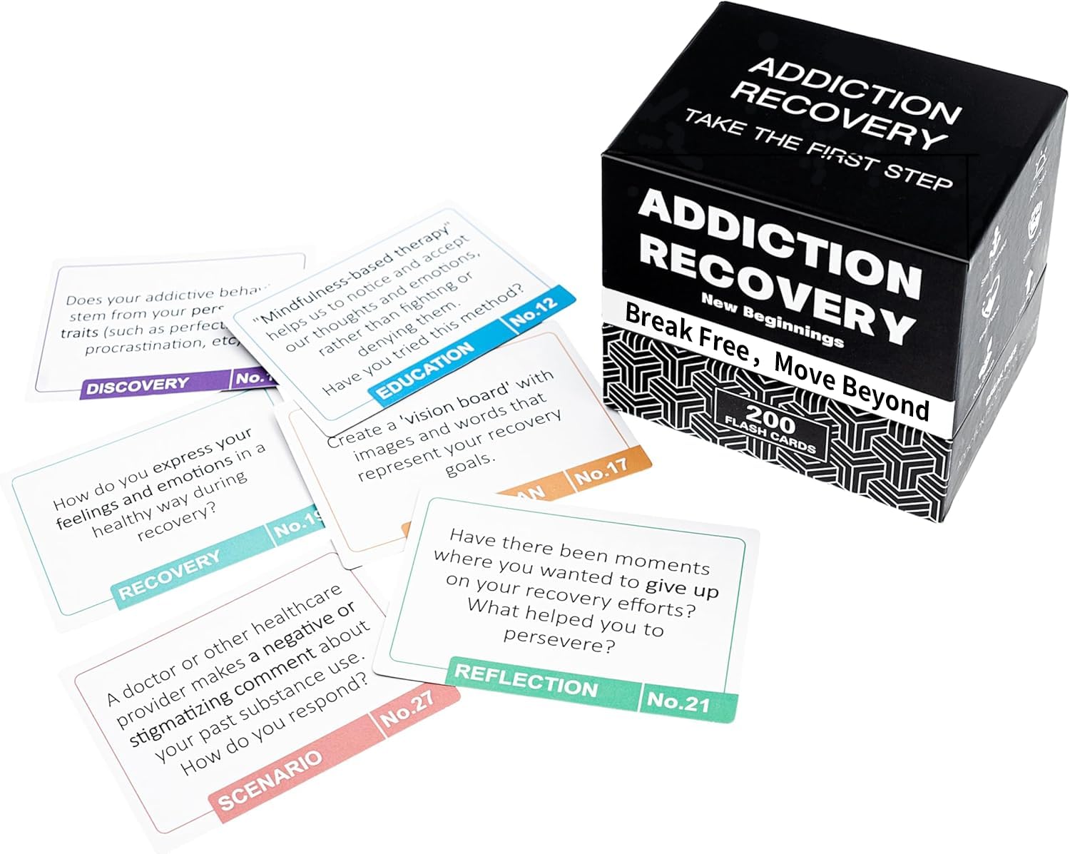 yusetoyue addiction recovery cards recovery progress prompts to track growth
