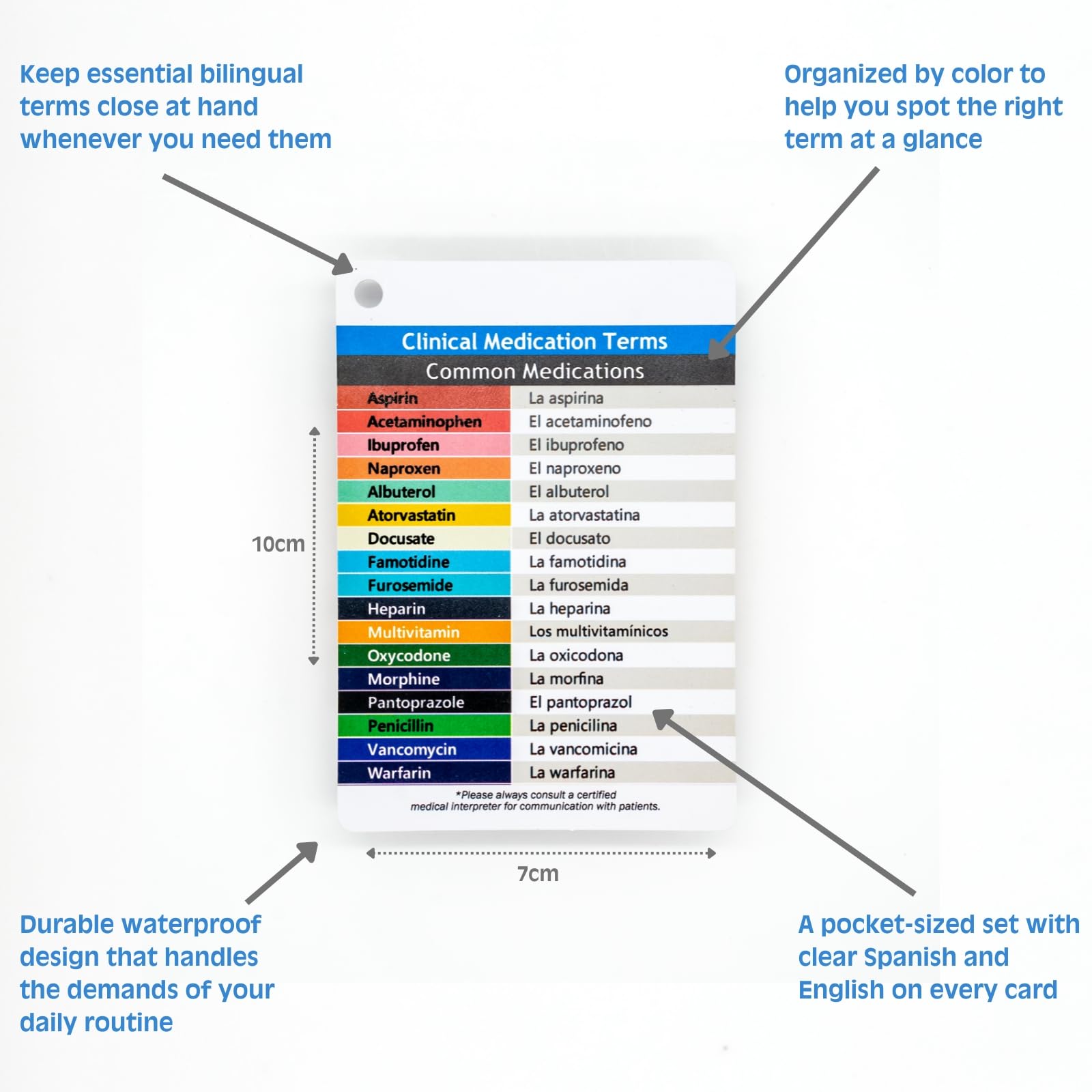 Yusetoyue durable waterproof PVC cards withstand busy hospital shifts.
