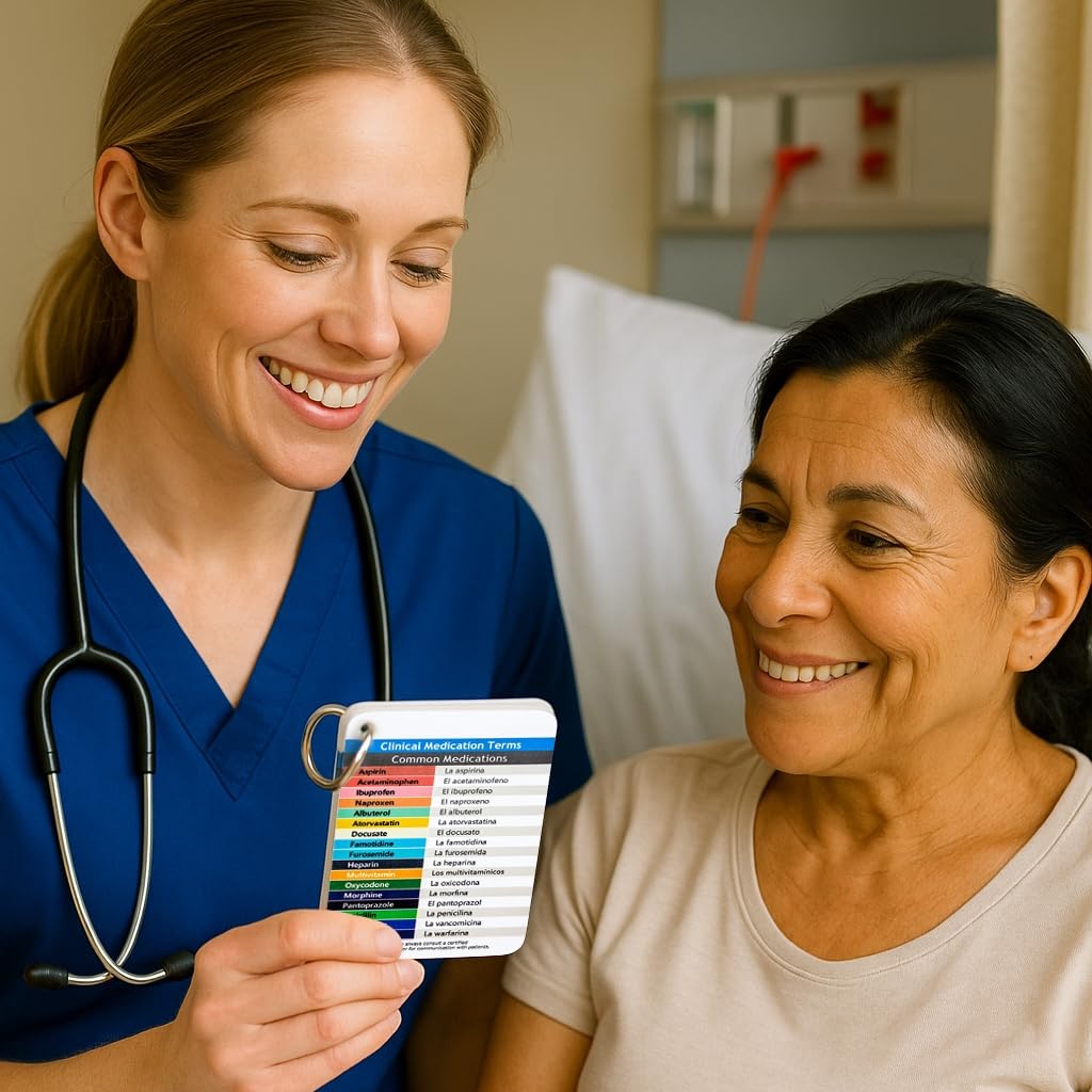 Yusetoyue flash cards assist during patient assessments and education.