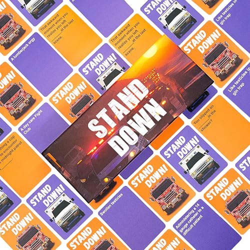 yusetoyue Stand Down card game card backs highlight durable materials for tough use.