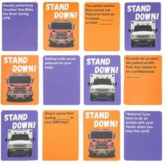 yusetoyue Stand Down card game in use during station downtime with colleagues.